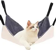 Ferret Hammock - Adjustable Soft Cat Swing,Comfortable Rest Sleeping Pad, Double-Sided Kitten Bed Cage Accessories -for Indoor -Kittens