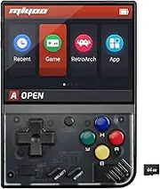 Miyoo mini Plus Handheld Spielkonsole, 2023 Retro Konsole Portable 3.5 Zoll, Open Source Linux-System, Miyoo mini 64GB Pocket Handheld Retro Spielkonsole