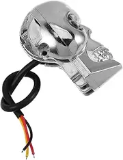 BUGUUYO Skull Headlight Lamp LED Motorcycle Lighting Accessory with Dual Lens for Enhanced Night Safety Unique Skull Design for Motorbikes and Dirt Bikes