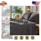 Luxury 1000 Thread Count Egyptian Cotton Sheets Set - California King, Dark Grey