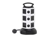 Lenoxx 10 Outlets Fast Charging Power Tower Board w 4 USB Charging Points