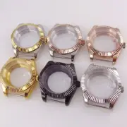 36/9MM Silver Black Rose Gold DJ 20ATM Watch Case Fluted Bezel fit NH35 PT5000