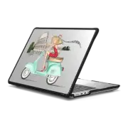 MacBook Pro 14-inch (M1 - M4) Impact Case Vespa Rome Girl (Fashion Illustration MacBook Pro Case)