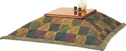 Nishikawa Living 147230031GR Kotatsu Futon Thin BS-99 Fushoan Rectangular Super Large 78.7 x 110.0 inches (200 x 280 cm), Green