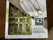 MIKASA PHILO 42 pc Serving set for 8 NEW IN BOX 18/0 PREMIUM SS