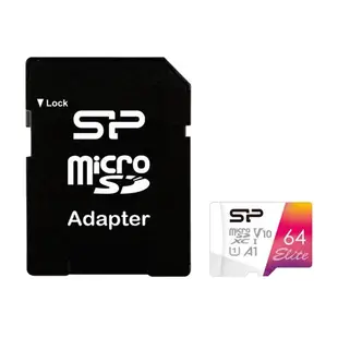 Silicon Power 廣穎 Elite Micro SDXC 64G UHS-I U1 V10 A1 含轉 記憶卡