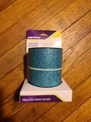 Huffy Cruiser Cup Cozy - Bicycle Handlebar Drink Holder in Sparkle Blue - NIB