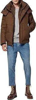 [Andrew Marc] Women's Short Quilted Inner Bib Attached Down Fill Phoenix Down Bomber Hybrid