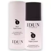 NEW Idun Minerals Rich Night Cream by Idun Minerals for Unisex - 1.69 oz Cream