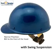 MSA Skullgard Cap Style with Swing Suspension - Custom Metallic Blue