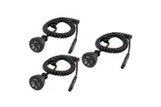 3PK 2m Coiled Appliance Power Cord Plug FIG-8 Mains Lead Figure 8 IEC- C7 AU NZ
