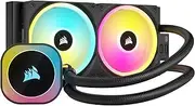 Corsair iCUE Link H100i RGB Liquid CPU Cooler - 240mm AIO - QX120 RGB Fans - Fits Intel® LGA 1700, AMD® AM5 - iCUE Link System Hub Included - Black