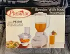 Premium Combo 7 Speed Blender W/ 3 Cup Food Processor PB3305 New