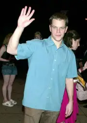 Matt Damon at NY Screening of "The Bourne Identity" Hosted by Univ- Old Photo