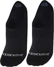 [ZeroSock] Mens Bamboo Ankle Wraith Hidden/Invisible Ankle Sock With Mesh Ventilation (4 Pairs Per Box)