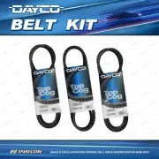 Dayco A/C & Alt & P/S Drive Belt Kit for Chrysler Galant GE 2.0L 4G52 1977-1980