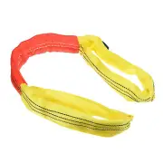 1 Pcs Lifting Slings Straps Polyester 3ft Flexible Eye Slings(8818lbs) Yellow