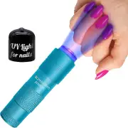 Slinnovation Mini UV Nail Lamp for Polygel Nails - Battery-Powered Flashlight wi