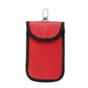 Faraday Pouch for Car Keys, Faraday Bag RFID Fob Key Protector Red