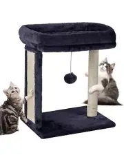 Samll Cat Tree with Scratching Board Scratching Post with Perch for Indoor Ca...