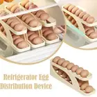 Automatic Scrolling Egg Rack Holder Storage Box Container Refrigerator YA