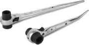 2Pcs Scaffold Ratchet Wrench Set 3/4"×7/8" or 19Mm×22Mm Spud Ratchet Podger
