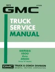 1972 GMC Truck Shop Service Repair Manual Engine Drivetrain Electrical OEM Book