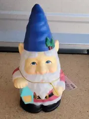 Holiday Time 11” Blow Mold Gnome Tabletop Christmas Decor Light Up NEW