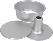 Chiffon Cake Mold - Chiffon Cake Baking Pan | Ring Cake Tin | M-ini Chiffon Cake Mold | Round Cake Pans | Nonstick Baking Cake Pans, Loose Bottom Round Cupcake Pan, Baking Cake Mould for Baking