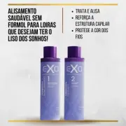 Brazilian Thermotech Blonde Exoplasty Straightener Kit 2x1L - exo-hair
