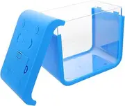 Mini Fish Tank with Integrated Lighting Compact Desktop Aquarium for Small Fish Jellyfish Easy to Clean for Home Office Use