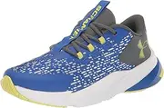 [Under Armour] Boy's Grade School Scramjet 5 Running Shoe, (402) Team Royal/Pitch Gray/Lime Yellow, 4.5 Big Kid