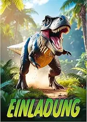 Moosthaler Dino Invitation Cards Children's Birthday Boy - 12 Cool Invitation Cards for the T-Rex Party - For All Dino Birthday Fans - Dinosaur Invitation Children's Birthday Boy