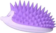 Amagogo Scalp Mmassage Shampoo Brush Silicone,Cute,Soft,for Wet and Dry Hair,Hair Brush Exfoliator,Scalp Scrubber Scrub Brush, Purple