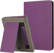 MOKASE for 6.8" Kindle Paperwhite 11th Generation 2021 Case (Model: M2L3EK / M2L4EK), Cloth Hard PC Stand Cover, Auto Wake/Sleep with Hand Strap for Kindle Paperwhite & Signature Edition, Purple