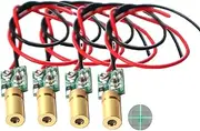 Green line Laser Module Industrial Laser Module Adjustable Focus (traverse-4pack)