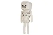 JINX Minecraft Skeleton Plush Stuffed Toy White, 12" Tall