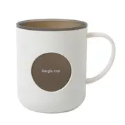 Toothbrush Cup Bathroom Cup Unbreakable Reusable Mouthwash Cups Drinking Cups with Handle Wide Mouth White