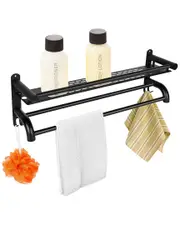 Fresh Fab Finds 2-Tier Wall Mounted Towel Rack