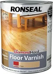 Ronseal Diamond Hard Floor Varnish - 5 Litre - Gloss Or Satin