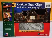 100 Shingle/Gutter Light Clips Christmas String/Swag/Icicle Lights USA