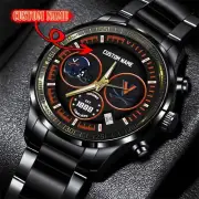 Vir.gi.nia Ca.vali.ers Black Stainless Steel Watch