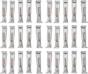 Aluminum Gutter Hangers, 30pcs Professional Hidden Rain Gutter Bracket Hooks with Large Screws for Low Spots and Water Backing Up