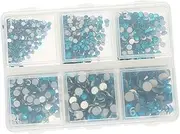 WRITWAA 1 Set Flatback Rhinestones Beads for Nail Art DIY Crafts Glass Rhinestones Kit for Stunning Manicure Designs Premium Quality Nail Charms