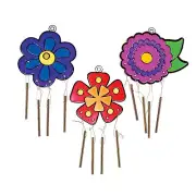 Flower Sun Catcher Wind Chimes - 12 Pieces