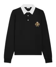 blason polo shirt in striped jersey S,L,M Black/White