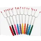 Supplies Barbecue Tools Roasting Sticks BBQ Skewers Telescopic BBQ Forks