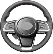 Fit for Subaru XV 2017-2022,Stitch Steering Wheel Cover,Leather Steering Wheel Cover Lace Up,Non-Slip Steering Wheel Cover