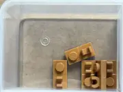LEGO Parts - Medium Nougat Plate 1 x 2 w Open O Clip on Top - No 44861 - QTY 5