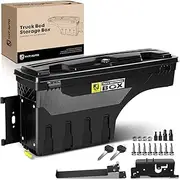YHTAUTO Truck Bed Storage Tool Box Lockable Replacement for 2019-2021 Ram 1500 |Not Fit Classic Model, Will Not Work with RamBox | Toolbox Stow Up to 33 LBS